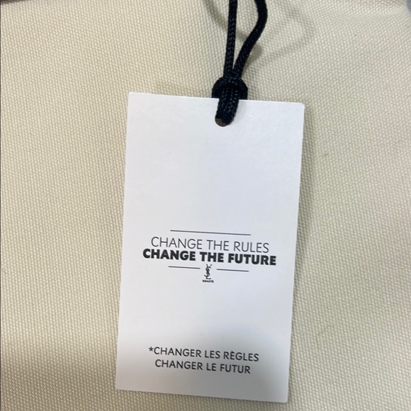 Yves Saint Laurent Cream and Black Cosmetic Pouch - Picture 3 of 5